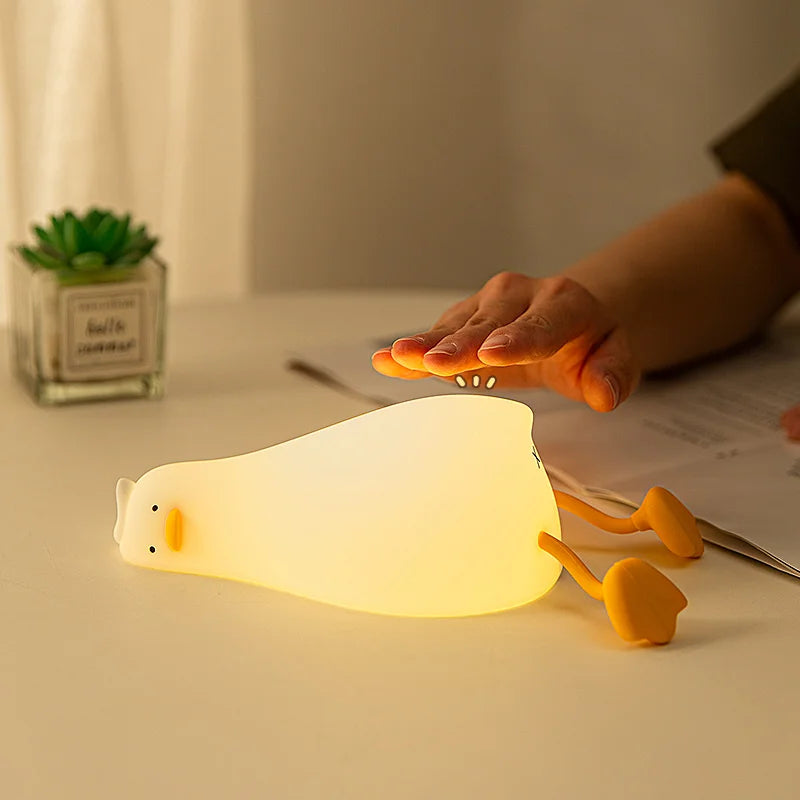 Soft & Safe Duck Night Light – Rechargeable & Touch-Activated