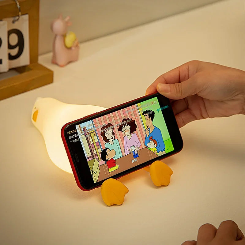 Soft & Safe Duck Night Light – Rechargeable & Touch-Activated