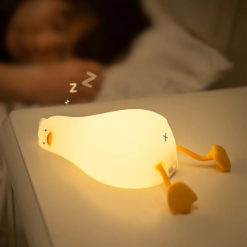 Soft & Safe Duck Night Light – Rechargeable & Touch-Activated