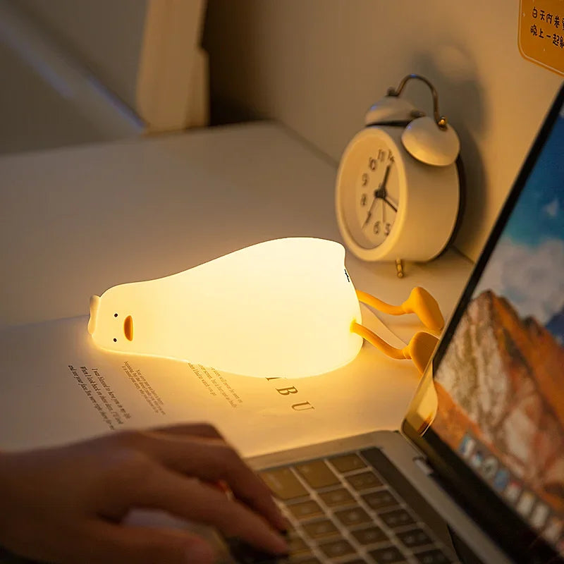 Soft & Safe Duck Night Light – Rechargeable & Touch-Activated