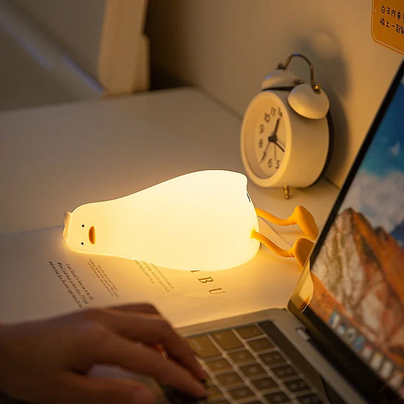 Soft & Safe Duck Night Light – Rechargeable & Touch-Activated