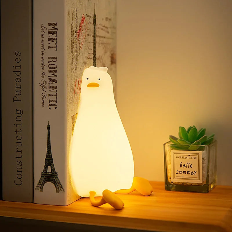 Soft & Safe Duck Night Light – Rechargeable & Touch-Activated