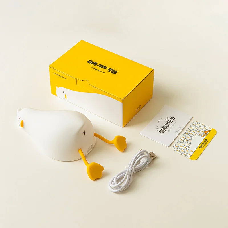 Soft & Safe Duck Night Light – Rechargeable & Touch-Activated