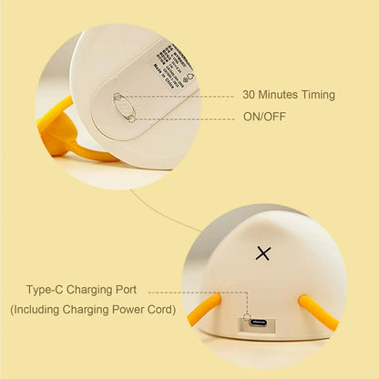 Soft & Safe Duck Night Light – Rechargeable & Touch-Activated