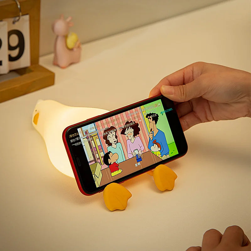 Soft & Safe Duck Night Light – Rechargeable & Touch-Activated