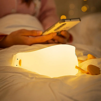 Soft & Safe Duck Night Light – Rechargeable & Touch-Activated
